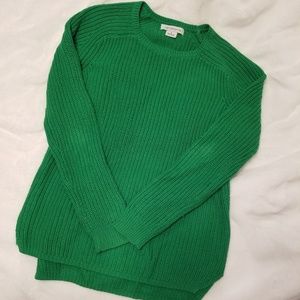 Liz Claiborne Kelly Green Knit Sweater